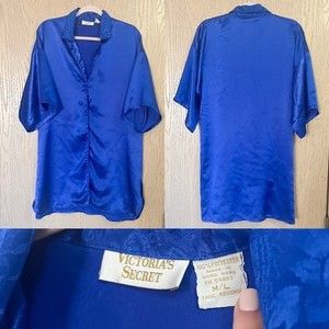 Victoria’s Secret Vintage Gold Label Button Up Oversized Sleep Shirt